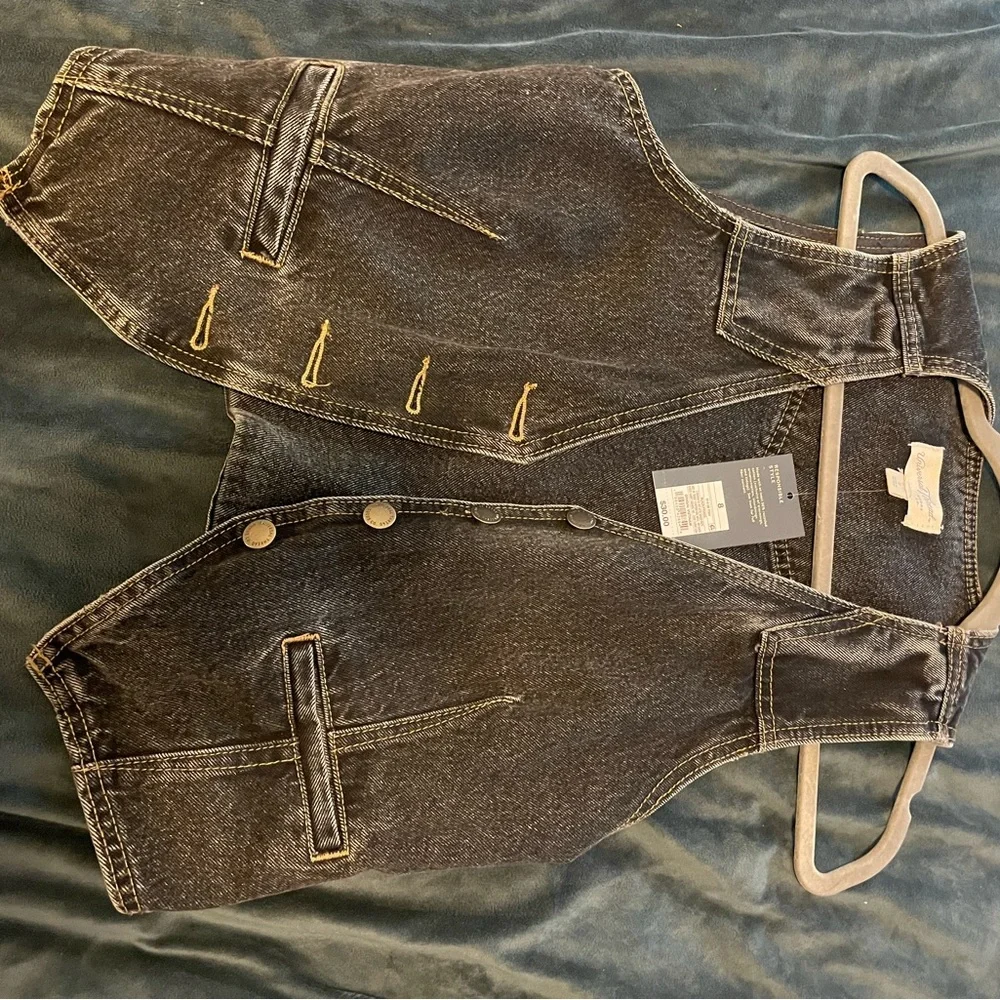 Target Black Denim Crop Top - Picture 1 of 3